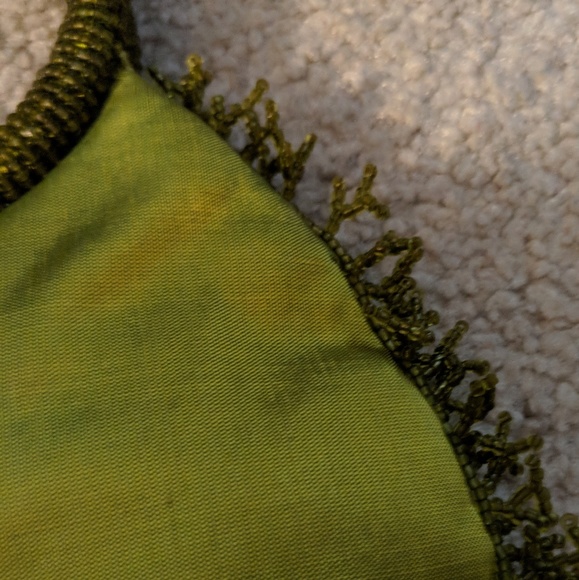 Silk and beaded bag - Picture 4 of 5